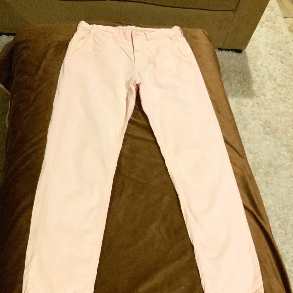 Denim & Flower Pink 32 30 lightweight slim chinos Resortwear Beach Preppy